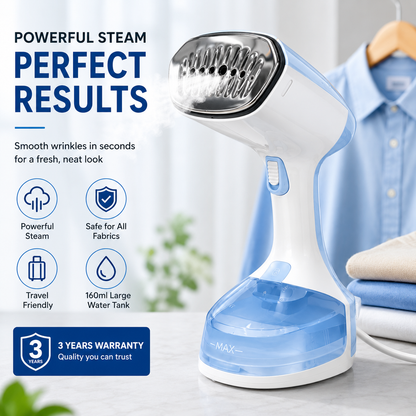 2-in-1 Handheld Steam Iron & Garment Steamer | Portable Travel Iron